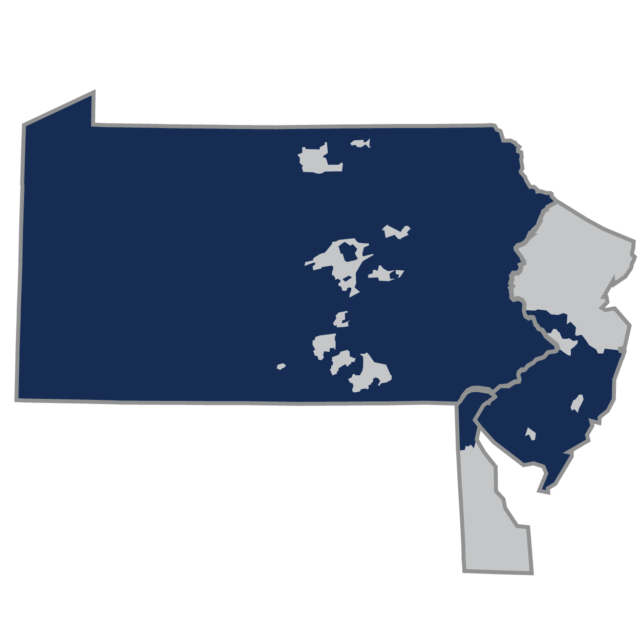 A map shows WID Liberty's territory, spanning across Pennsylvania, Delaware, and New Jersey