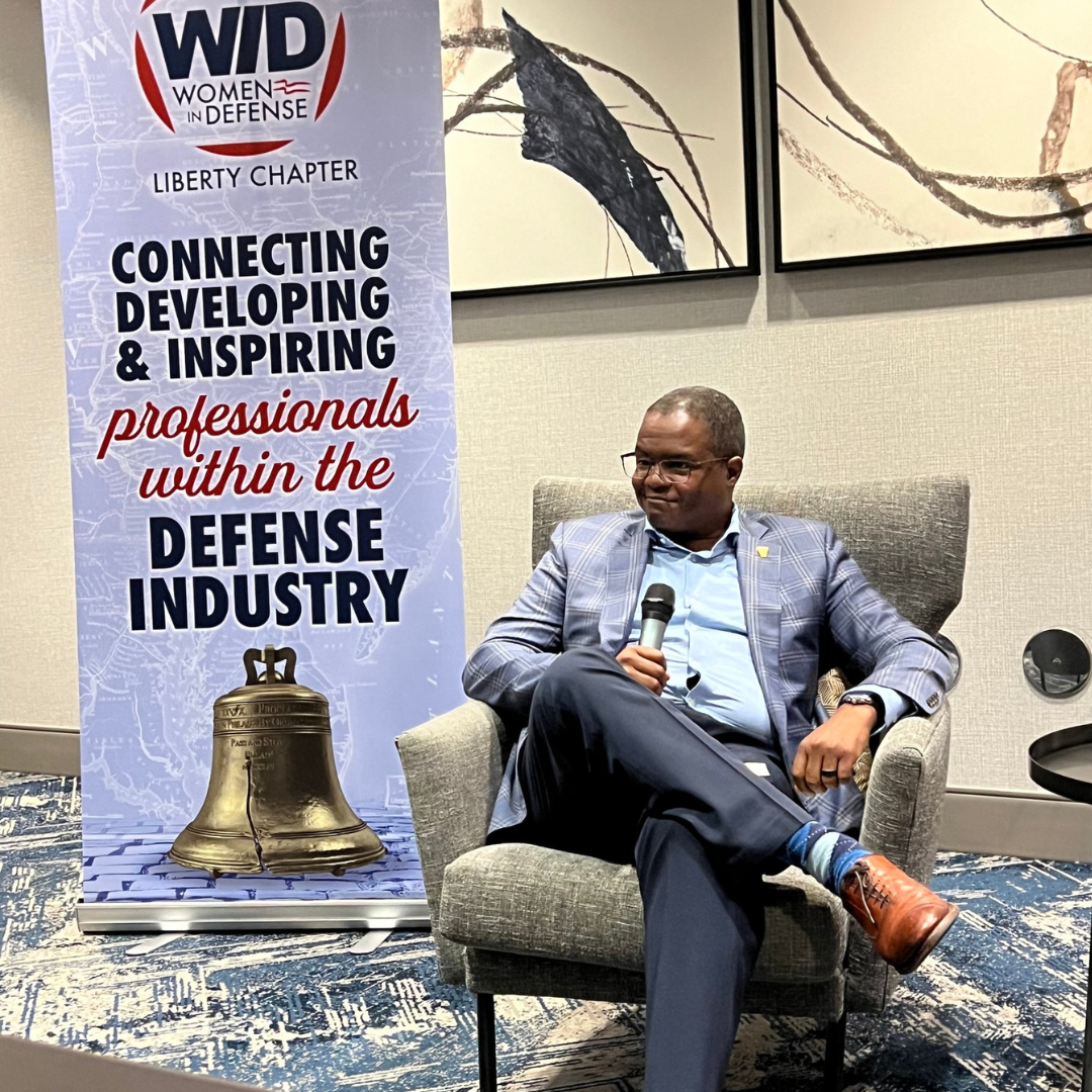 Nigel Thijs speaks at a WID Liberty Event
